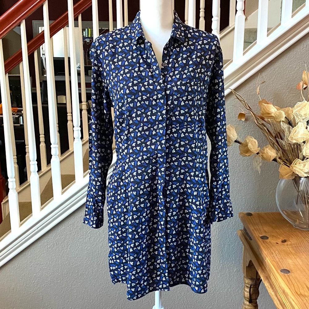 GAP Floral Pocket Shirt Dress